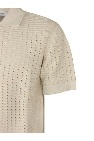 Beige cotton polo shirt PAOLO PECORA | A039F8001420